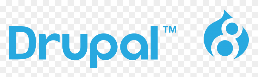 3307x821 Drupal Logo Drupal, Symbol, Trademark, Text HD PNG Download
