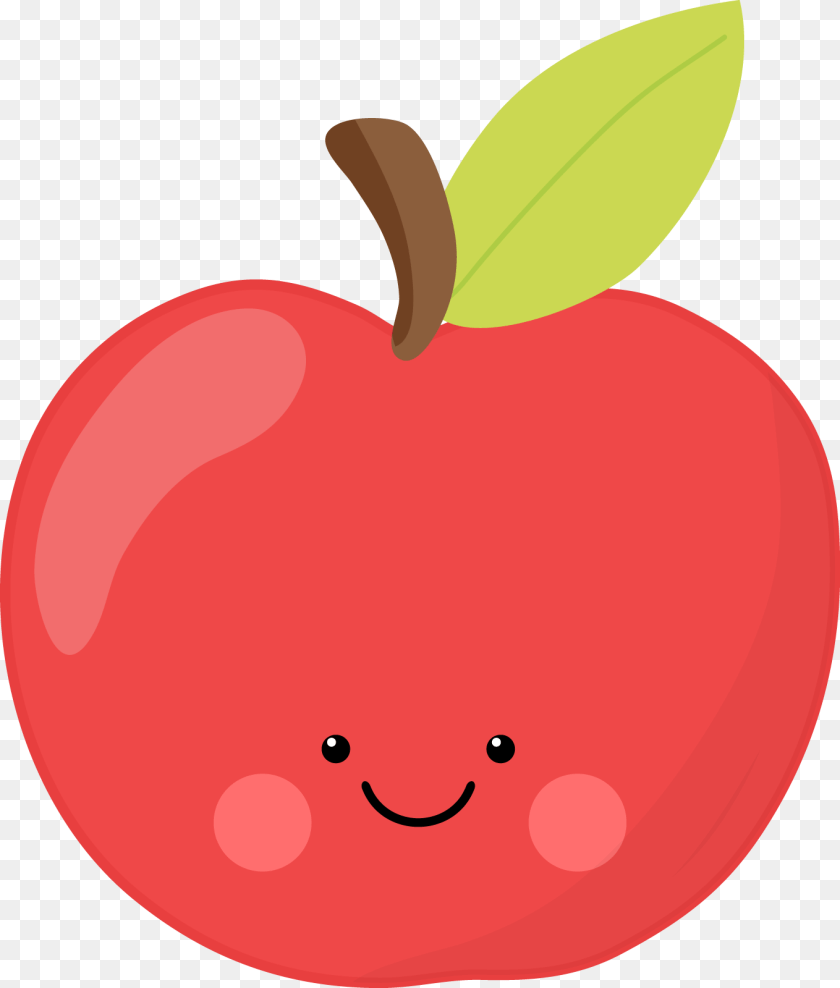 Drupe Cute Red Apple Clip Art, Food, Fruit, Plant, Produce Clipart PNG