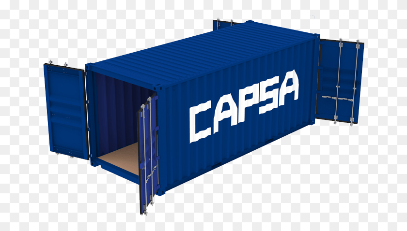 664x418 Dry Double Door Shipping Container, Shipping Container, Word HD PNG Download