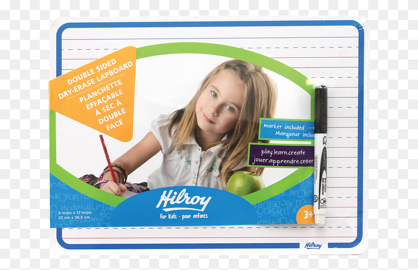 648x483 Dry Erase Board Double Sided 9x12 Girl, Person, Human, Advertisement HD PNG Download