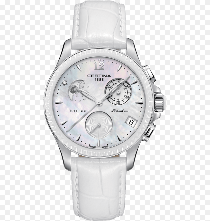 496x883 Ds First Lady Chronograph Moon Phase Certina Ds First Lady Chronograph Moon Phase, Arm, Body Part, Person, Wristwatch Clipart PNG