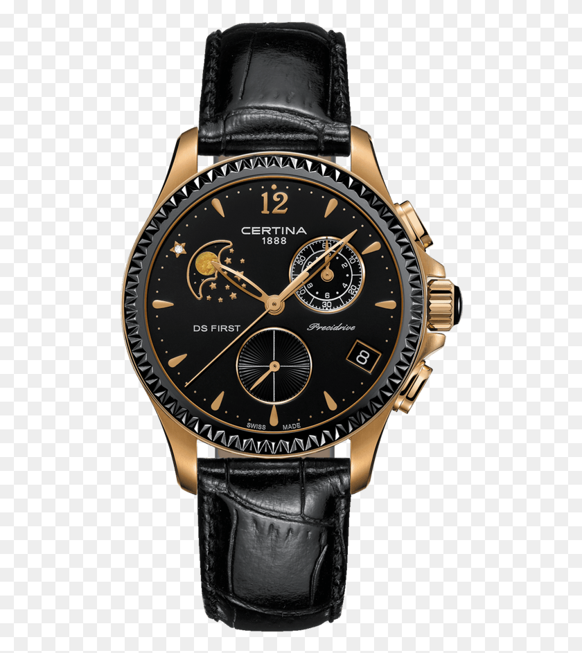 496x883 Ds First Lady Chronograph Moon Phase Certina Ds First Lady Moonphase, Wristwatch, Text HD PNG Download