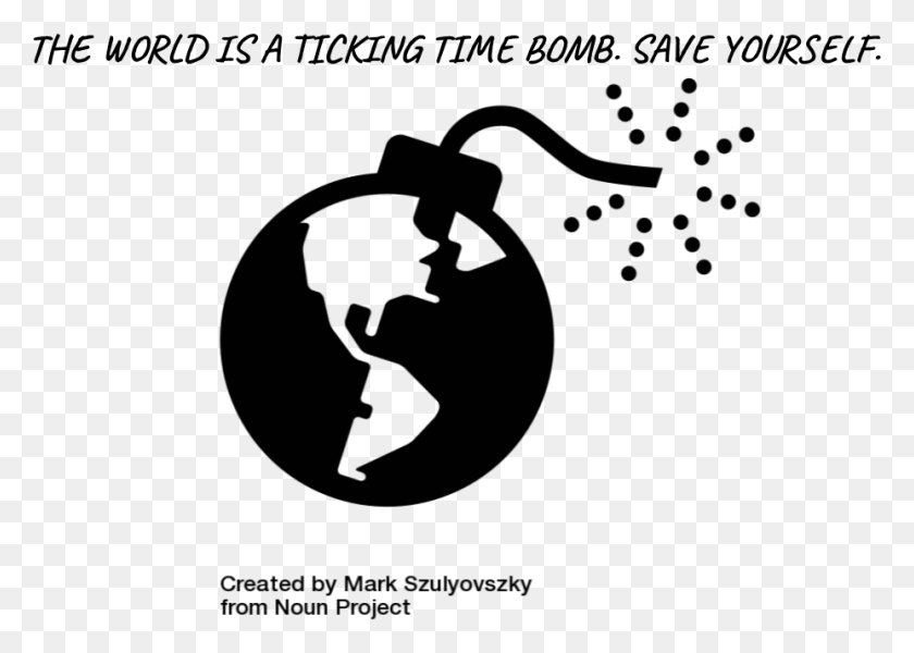 927x642 Ds106 The World Is A Ticking Time Bomb Graphic Design, Moon, Outer Space, Night HD PNG Download