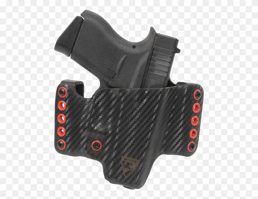 491x588 Dsg Hr Glock 43 Carbon Fiber Wred Hardware Rh Front Handgun Holster, Gun, Weapon, Weaponry HD PNG Download