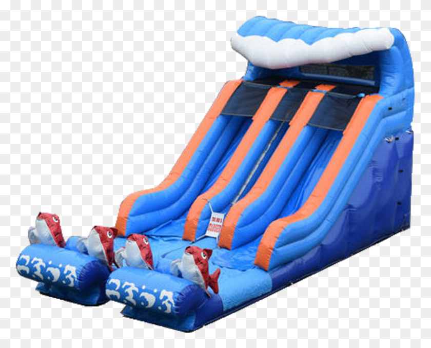 1025x813 Dual Lane Kahuna Inflatable, Slide, Toy HD PNG Download