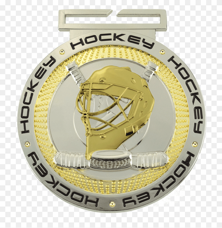 1001x1028 Dual Plated Hockey Medal Gold Medal, Logo, Symbol, Trademark HD PNG Download