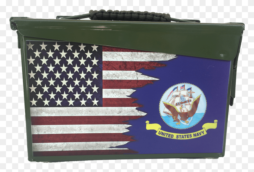 1427x933 Dual Us Navy Flag Custom Ammo Can Black Grunge American Flag, Symbol, Rug, Logo HD PNG Download