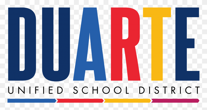 1932x966 Descargar Pngduarte Unified School District Duarte Unified Logo, Texto, Palabra, Alfabeto Hd Png