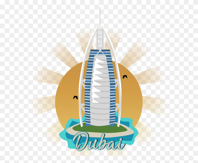 578x631 Dubai Burj Al Arab Burj Al Arab, Tower, Architecture, Building HD PNG Download