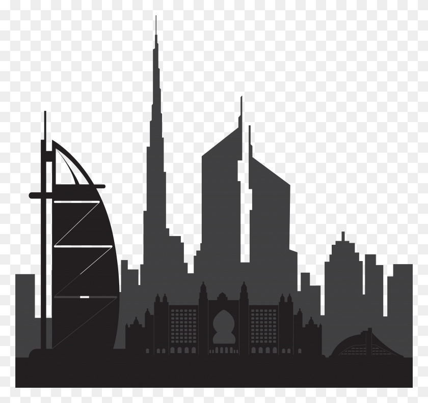 8001x7511 Dubai Clipart Edificios, Arquitectura, Edificio, Spire Hd Png