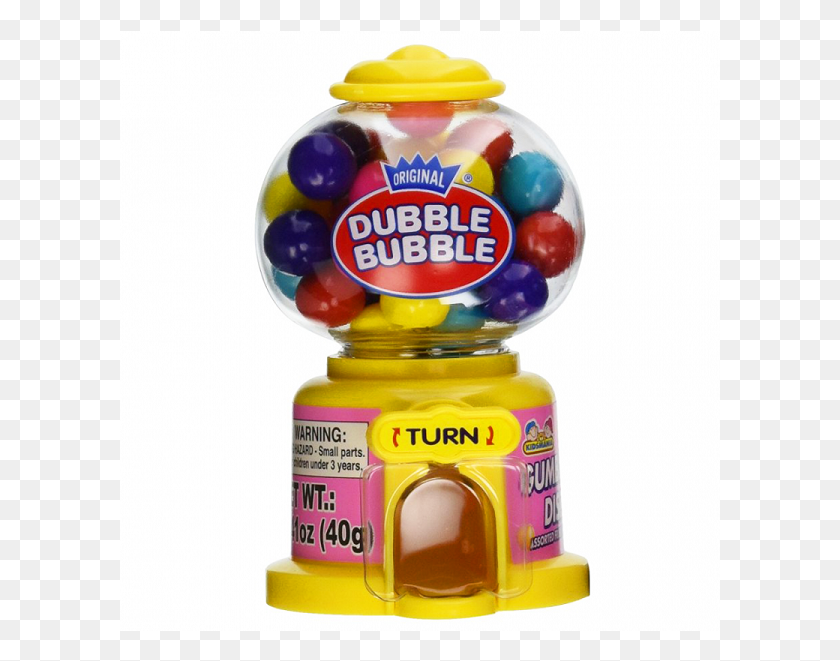601x601 Dubble Bubble Gum Ball Dispenser Mini Double Bubble Gum, Toy, Gum, Sweets HD PNG Download