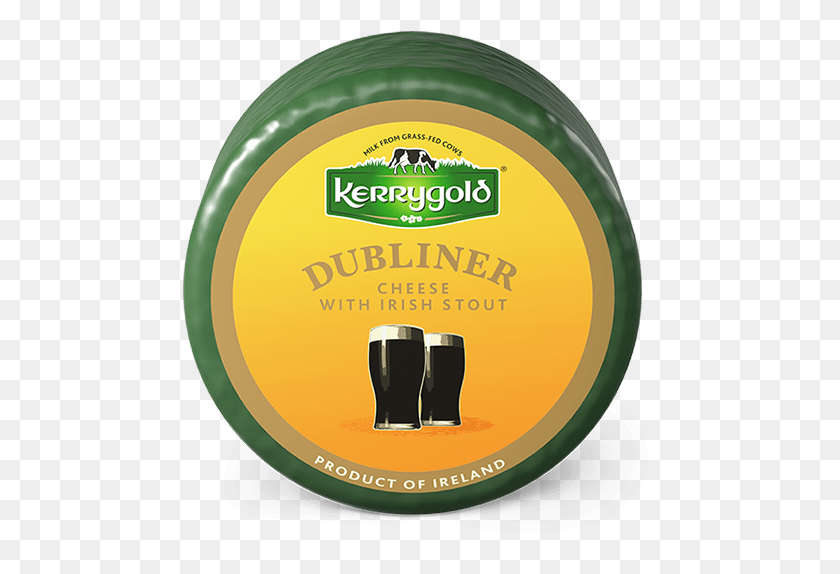 479x514 Dubliner With Irish Stout Cheese Kerrygold, Label, Text, Clothing HD PNG Download