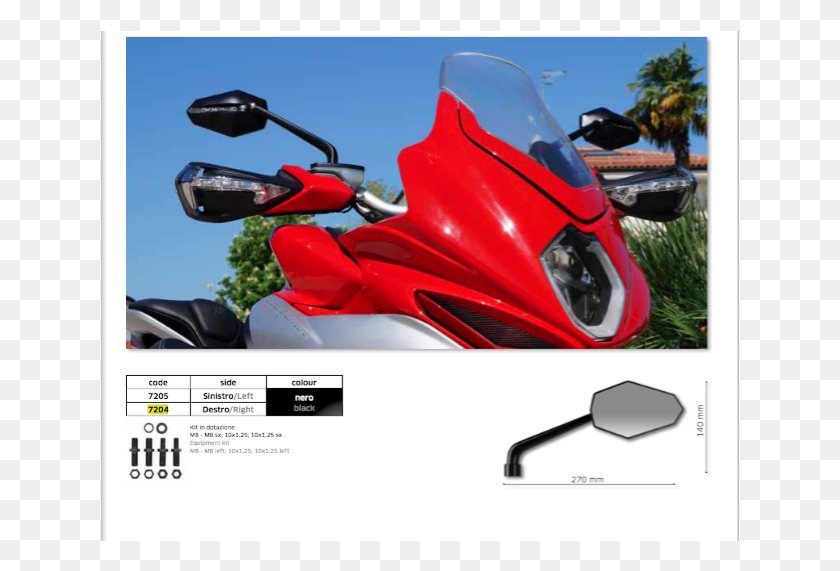 639x511 Скутер Ducati Diavel Monster Mirrors, Автомобиль, Транспорт, Мопед Png Скачать