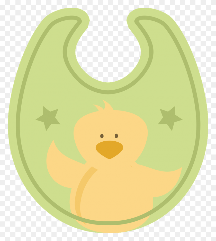 900x1011 Duck Baby Shower Babero Para Baby Shower Dibujo Animado, Bib HD PNG Download