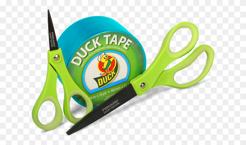 626x436 Duck Brand Duct Tape And Fiskars Partner To Introduce Scissors Tape, Weapon, Weaponry, Blade HD PNG Download