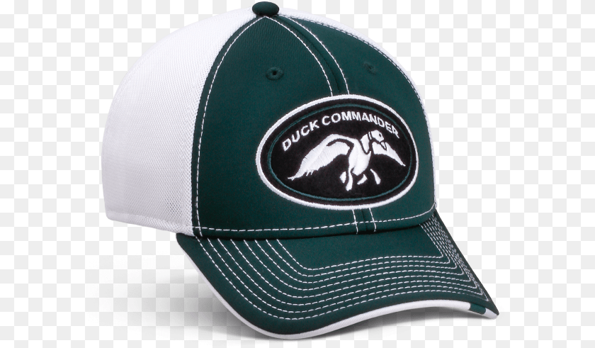 Duck Commander Logo Hat Green And White Baseball Cap, Baseball Cap, Clothing Transparent PNG