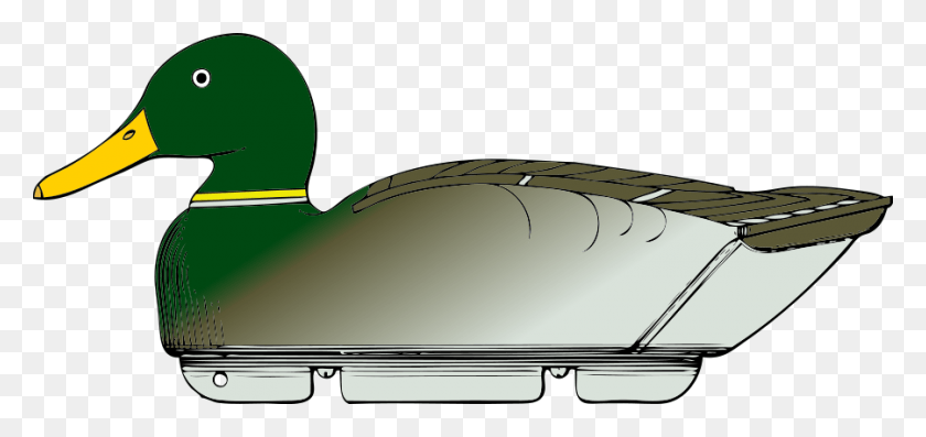 900x389 Duck Decoy Side View Duck Decoy Clipart, Bumper, Vehicle, Transportation HD PNG Download