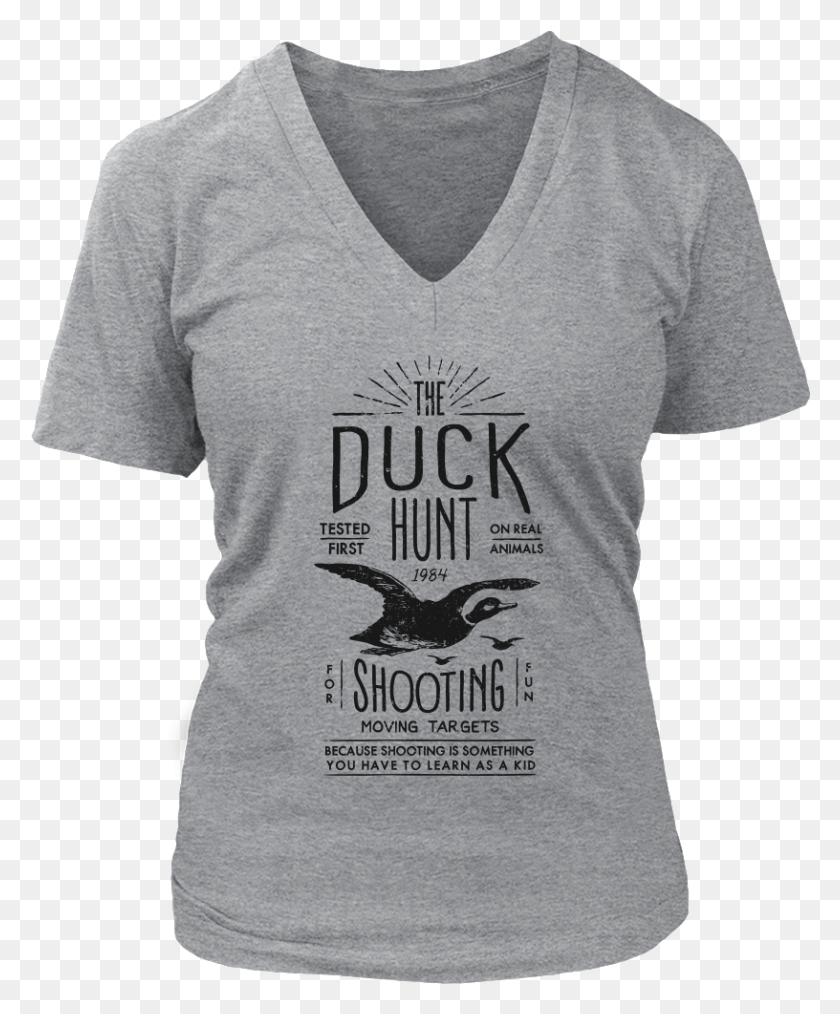 816x999 Duck Hunt Shirt Coffee V Neck T Shirts, Clothing, Apparel, T-shirt HD PNG Download