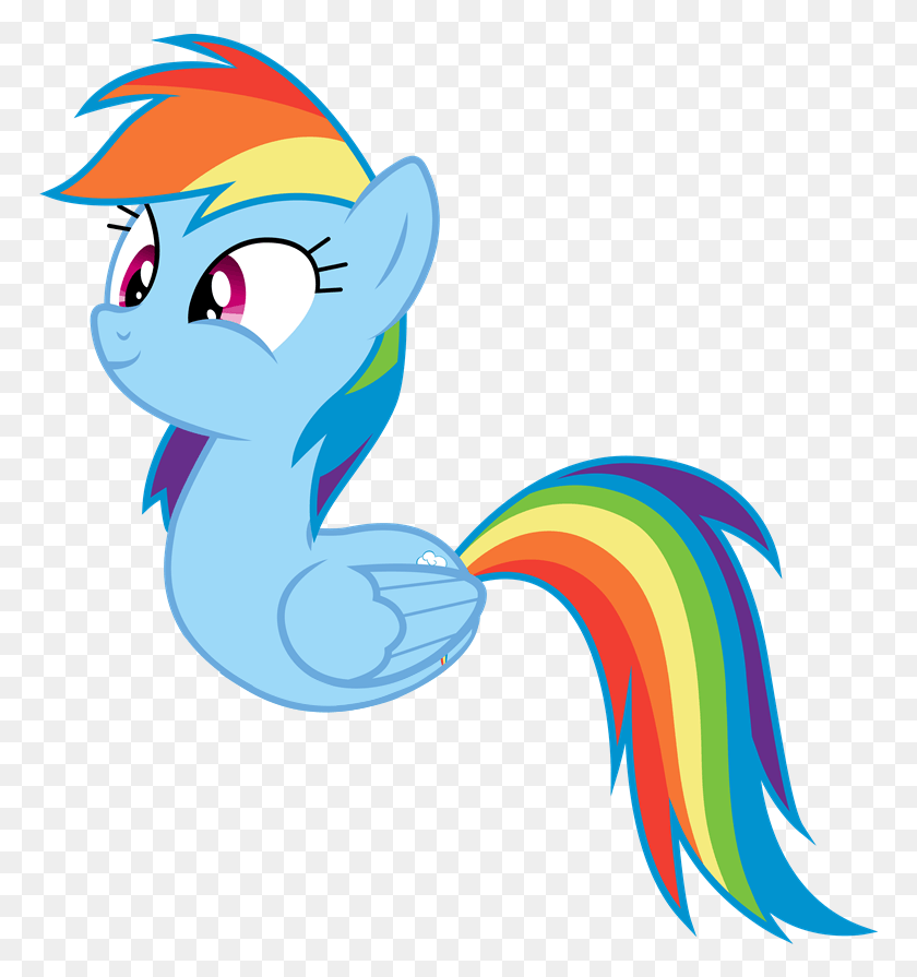 769x835 Duck Pony Rainbow Dash Safe Simple Background Solo Mlp Duck Pony, Graphics, Dragon HD PNG Download