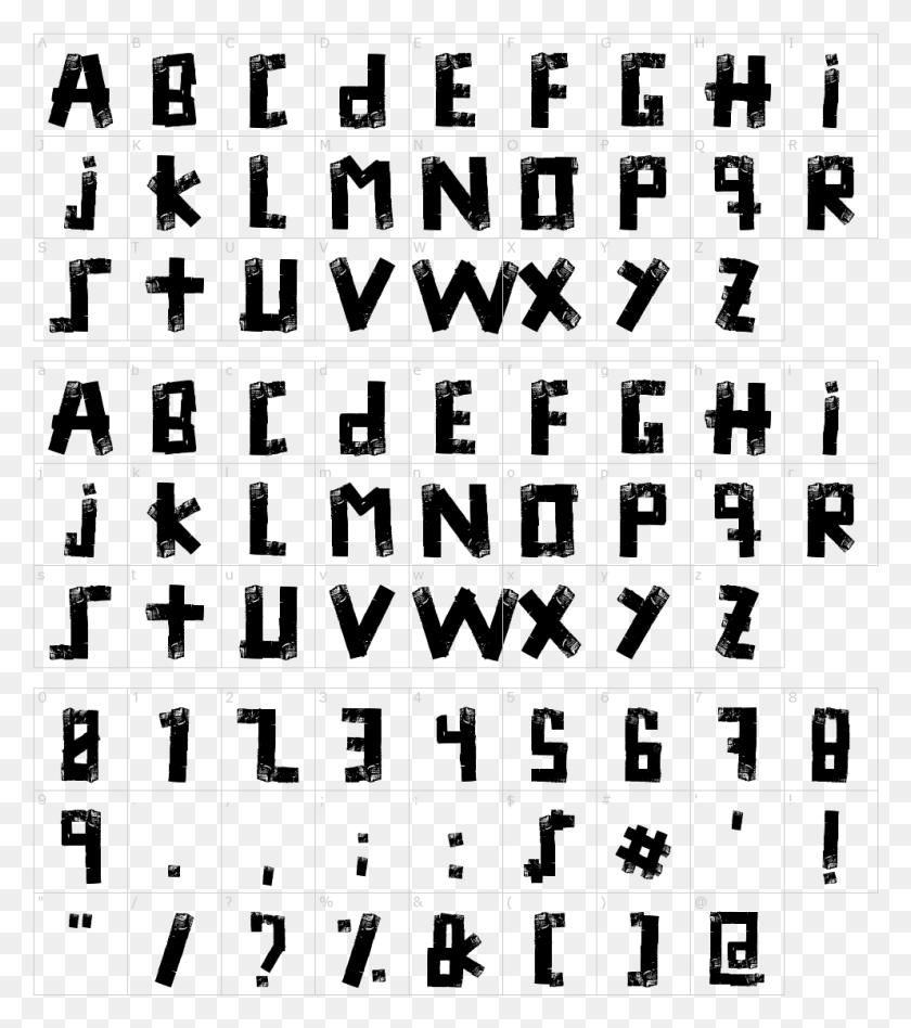 992x1130 Duck Tape Font Rocks Death Font, Text, Number, Symbol HD PNG Download
