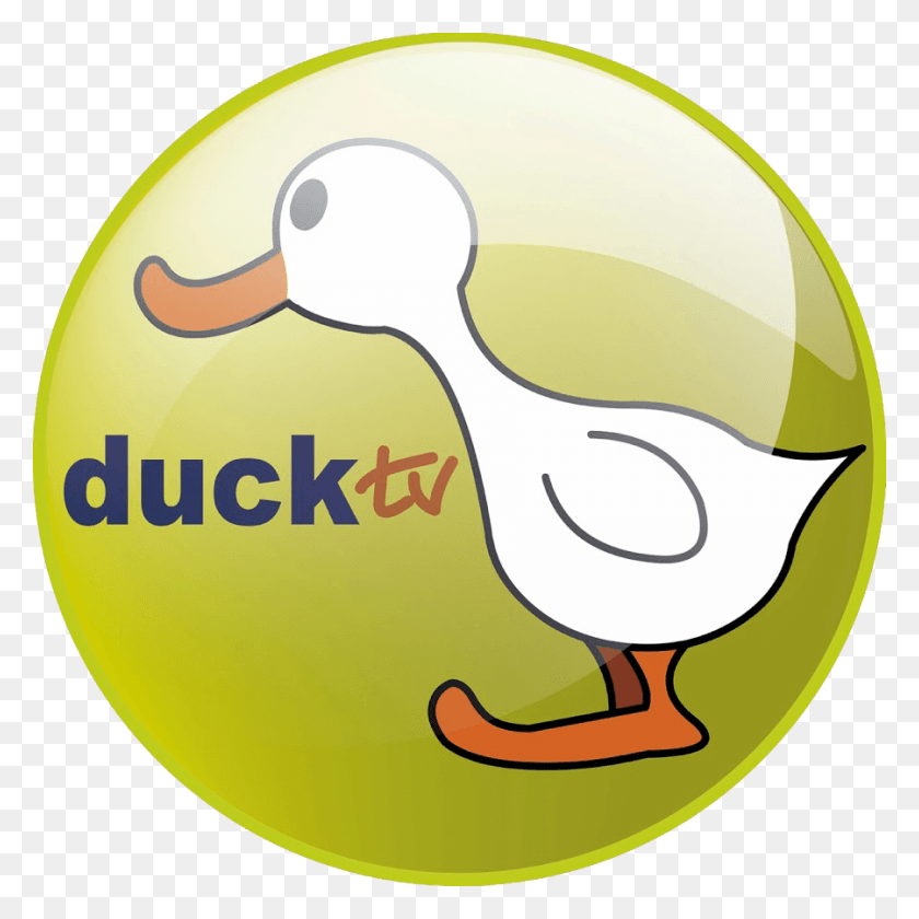 900x900 Duck Tv Duck Tv Logo, Bird, Animal, Sunglasses HD PNG Download