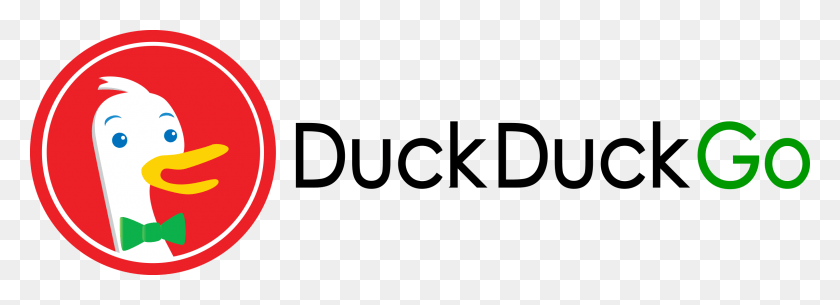 2400x756 Duckduckgo 2 Logo Transparent Logo De Duck Duck Go, Gray, Bird, Animal HD PNG Download