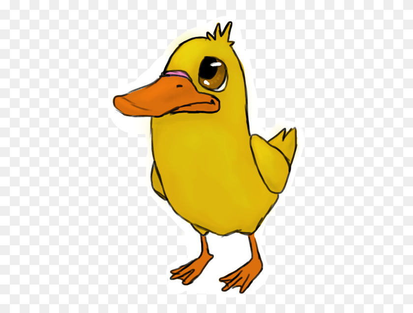 405x578 Duckling Clipart Sad Cartoon Duck Sad, Bird, Animal, Beak HD PNG Download