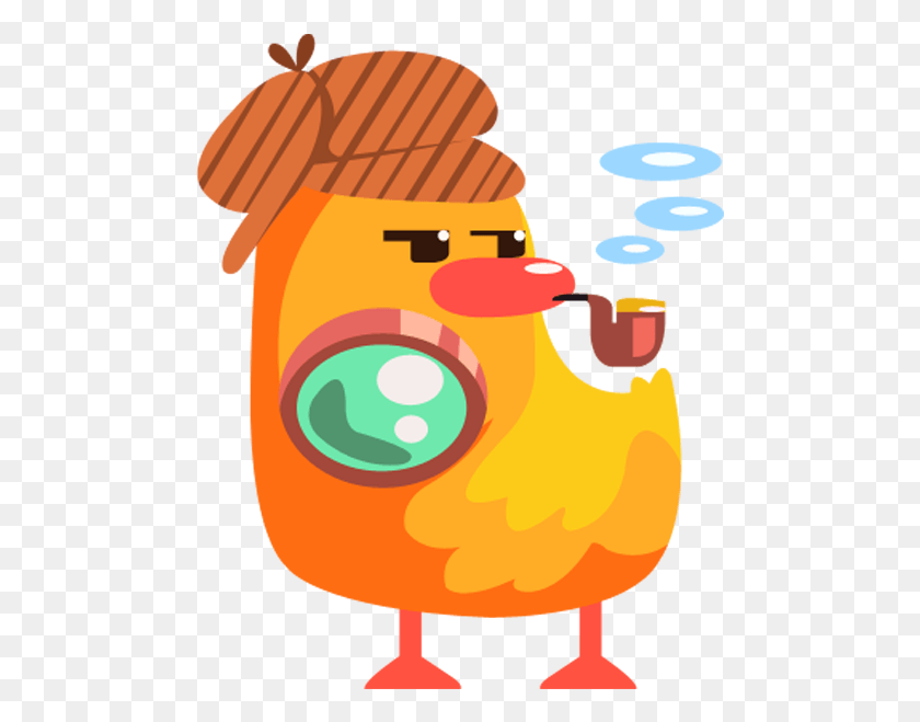 483x599 Descargar Png Duckmoji Duckling Emojis Amp Stickers Para Dueños De Mascotas Duck Detective Clip Art, Bubble, Graphics Hd Png