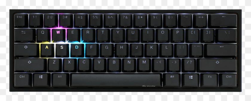 1843x662 Ducky Keyboard Transparent Background Ducky One 2 Mini, Computer Keyboard, Computer Hardware, Hardware HD PNG Download