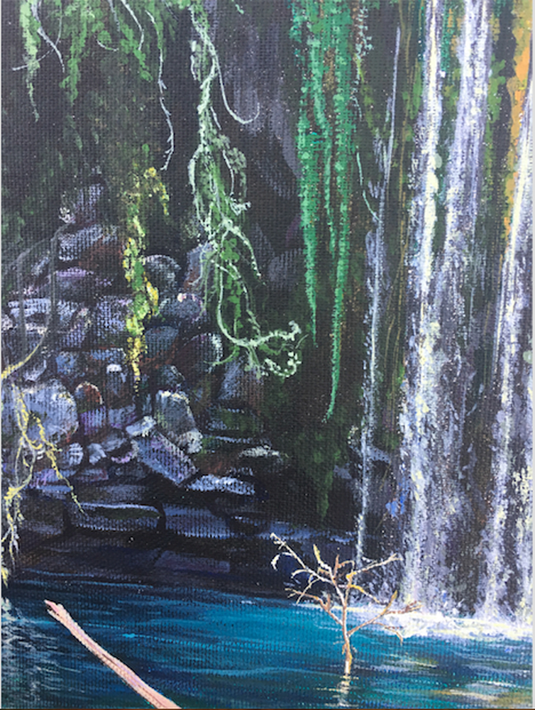 754x1000 Duden Waterfalls Original Paintings Riparian Forest, Water, Nature HD PNG Download