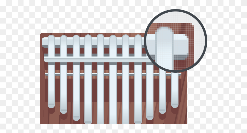 571x392 Due To The Scale Of The Smaller Icon It Was Important Picket Fence, Furniture, Crib HD PNG Download