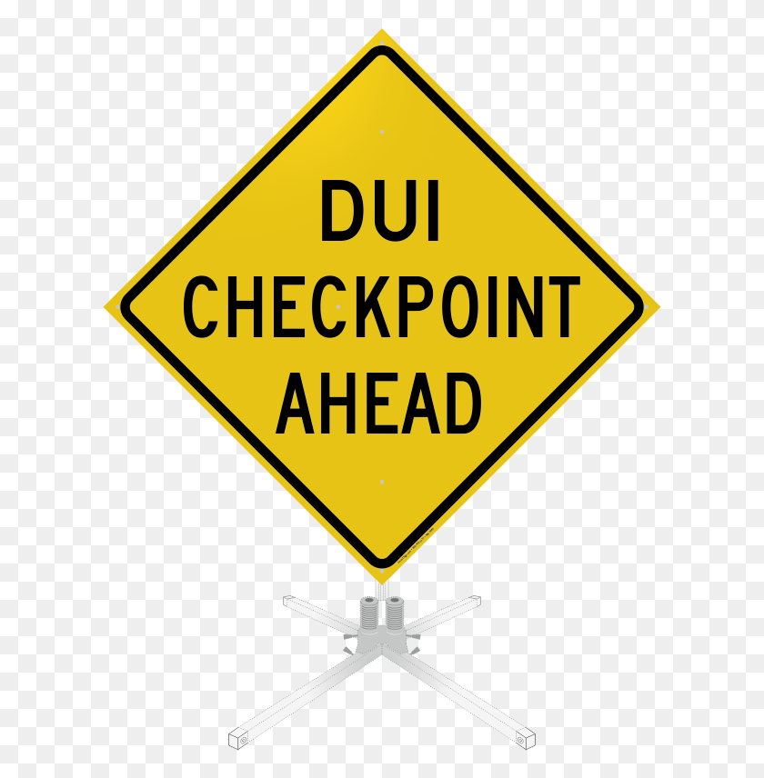 615x796 Dui Checkpoint Ahead Roll Up Sign Workplace Safety Clip Art, Road Sign, Symbol HD PNG Download