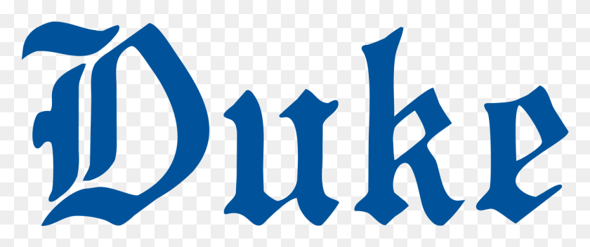 1259x472 Duke University Wordmark Gothic Duke Blue Devils, Text, Alphabet, Handwriting HD PNG Download