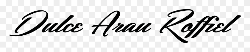 2085x309 Dulce Arau Rofffel Firma Calligraphy, Text, Handwriting, Alphabet HD PNG Download