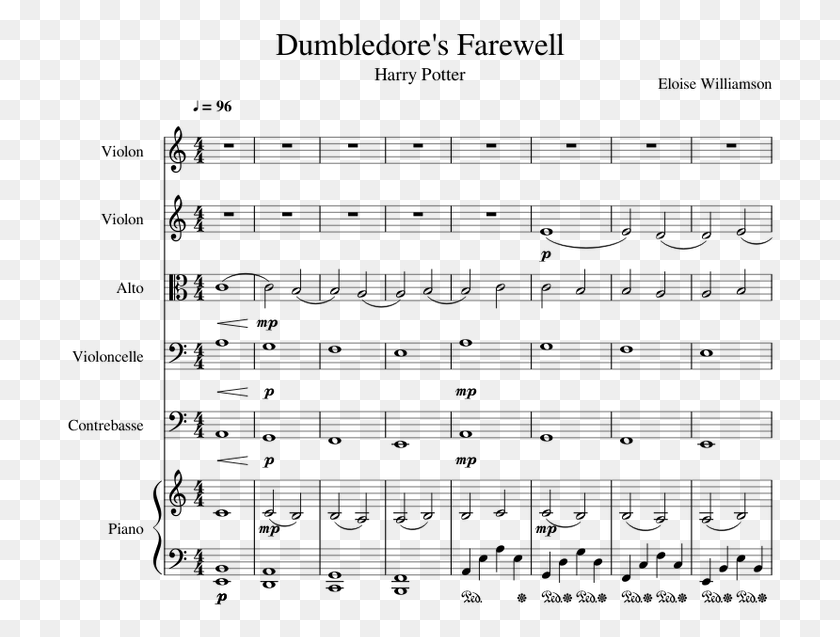 710x577 Dumbledore S Farewell Avanzan Las Patrullas Partitura, Gray, World Of Warcraft HD PNG Download
