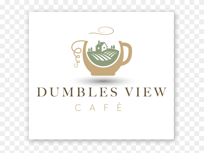 642x570 Dumbles View Cafe Logo Design, Coffee Cup, Cup, Text HD PNG Download