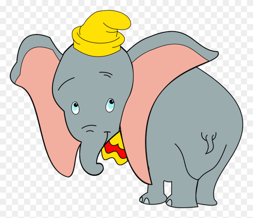 881x750 Dumbo Clipart Elephant Big Ears Clipart, Mammal, Animal, Clothing HD PNG Download