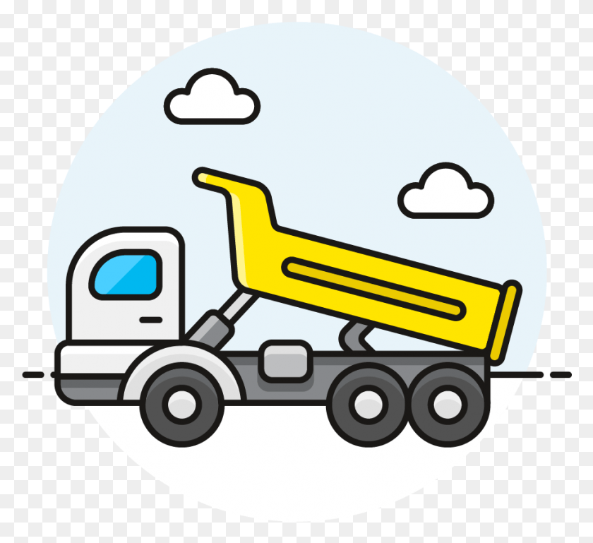 903x821 Dump Truck, Vehicle, Transportation, Trailer Truck HD PNG Download