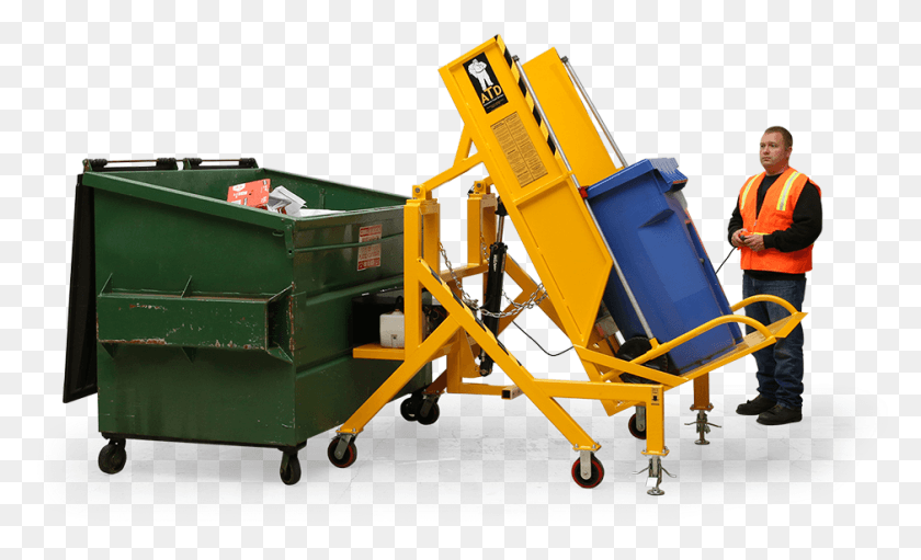 939x543 Dumpster Medical Equipment, Person, Bulldozer, Vehicle HD PNG Download