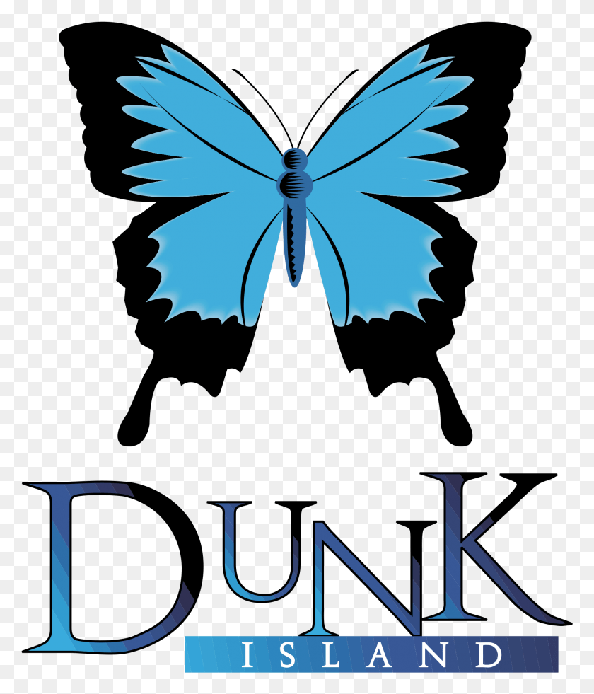 1855x2191 Логотип Dunk Island Прозрачный Папилио Улисс, Плакат, Реклама, Насекомое Png Скачать