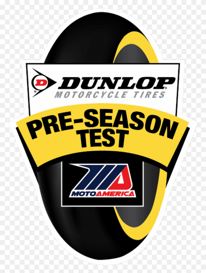 967x1307 Dunlop Pre Season Test For Dunlop Tyres, Label, Text, Sticker HD PNG Download