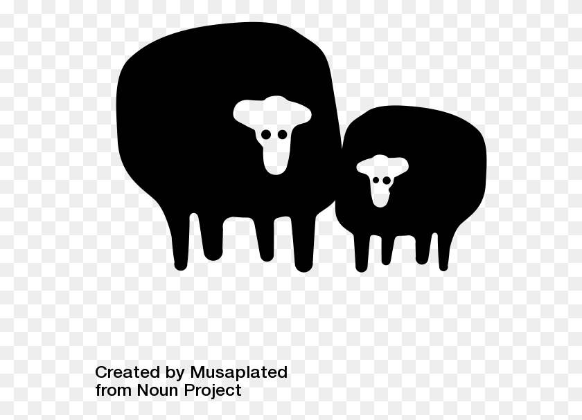 566x547 Duo Two Sheep Icon Овцы, Серый, World Of Warcraft Hd Png Скачать