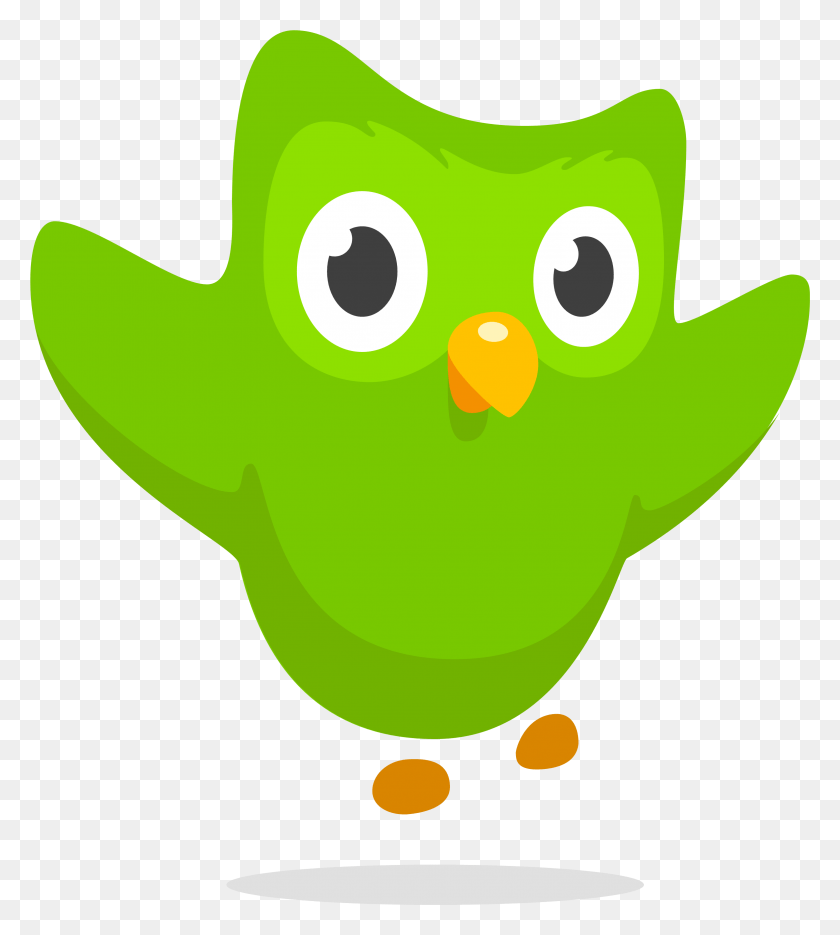 3152x3538 Логотип Duolingo Сова Duolingo Сова, Зеленый, Растение, Angry Birds Hd Png Скачать