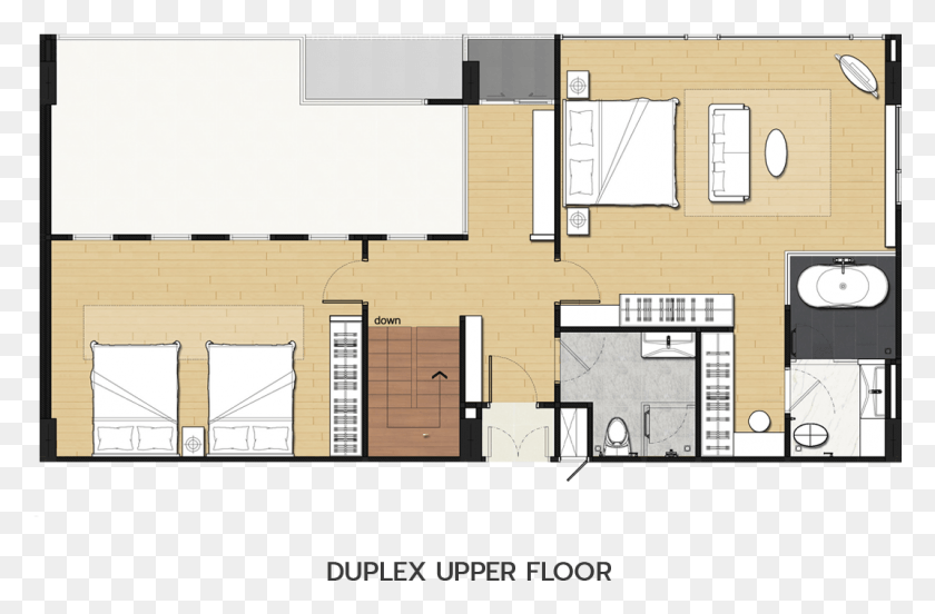 1070x675 Duplex Upper Floor Plan, Floor Plan, Diagram, Plot HD PNG Download