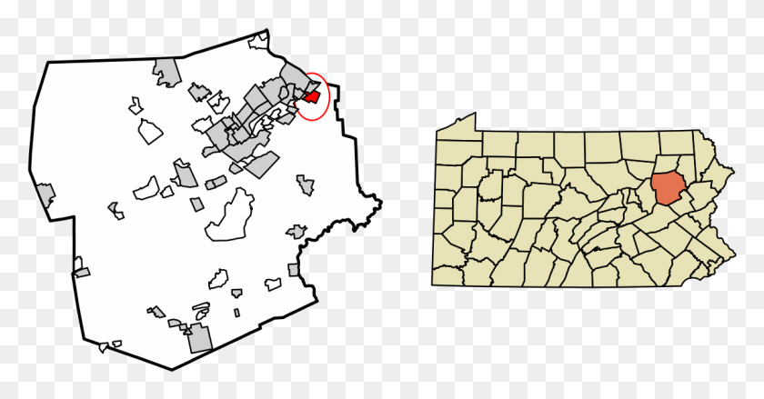 1129x550 Dupont Pennsylvania County Is Milton Pa, Map, Diagram, Plot HD PNG Download