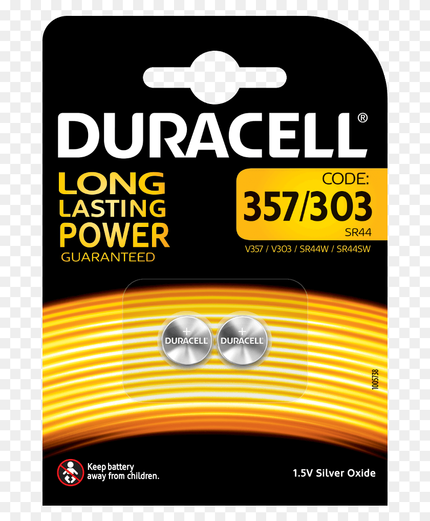 675x957 Descargar Png Duracell Specialty 357303 Óxido De Plata Baterías 155V Duracell, Cartel, Anuncio, Volante Hd Png