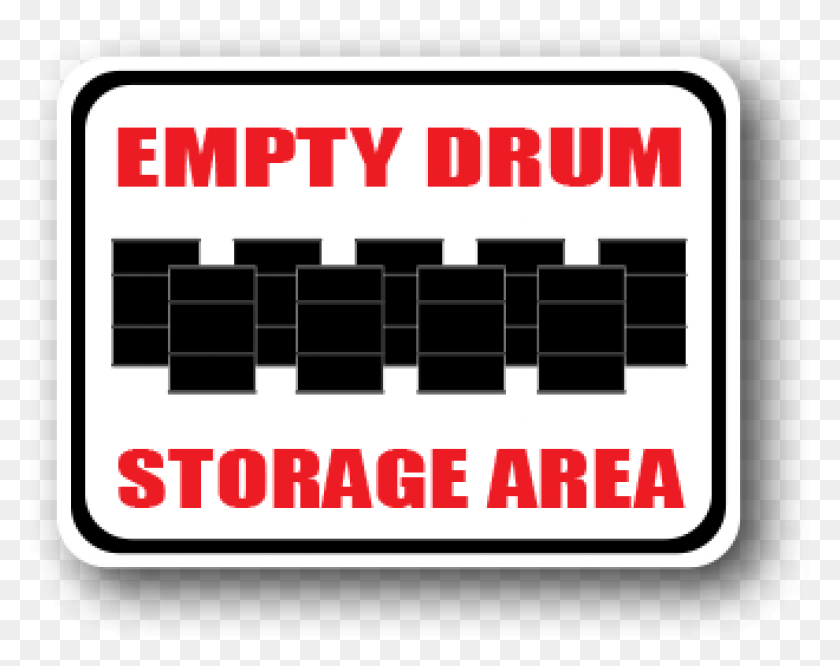 779x606 Durastripe Floor Sign Printed Empty Drum Storage Area Parallel, Text, Alphabet, Symbol HD PNG Download