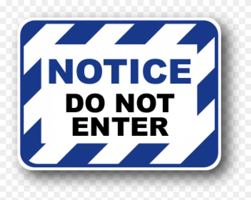 817x637 Durastripe Rectangular Floor Sign Notice Do Not Enter Danger Do Not Enter Sign, Airmail, Mail, Envelope HD PNG Download