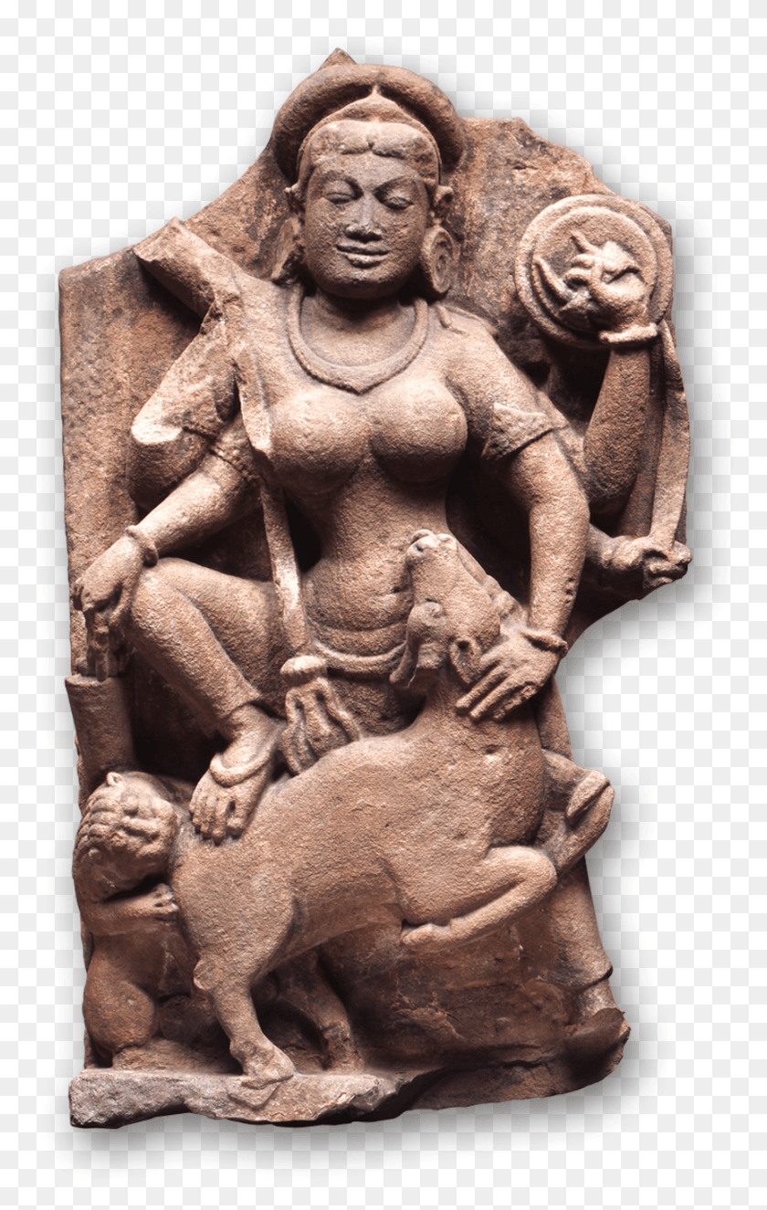 863x1400 Durga In Southeast Asia, Sculpture, Statue HD PNG Download