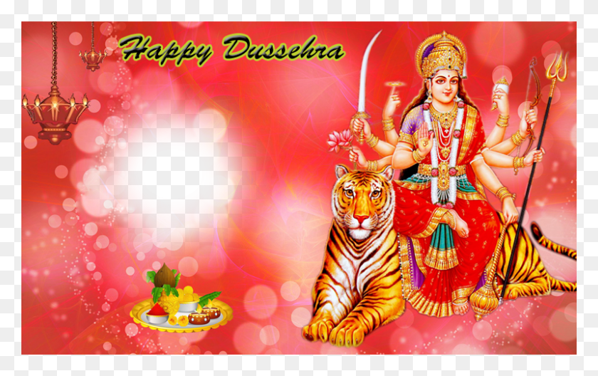 800x480 Durga Maa Photo, Tiger, Mammal, Animal HD PNG Download